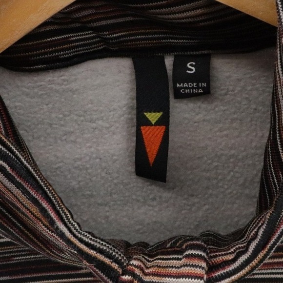 Kerrits Womens Striped Fleece 1/4 Zip Pullover Zip Pockets Regular Size S - Picture 7 of 8